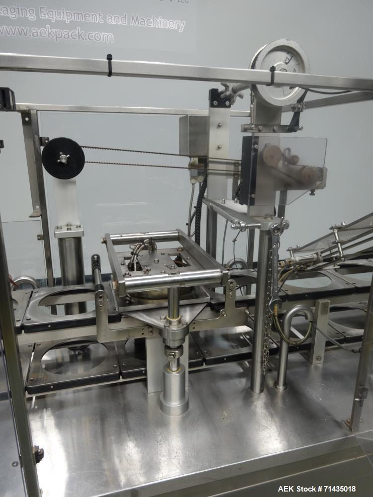 Used Pack Line Model PXG-1 Inline Cup Filler and Lidder