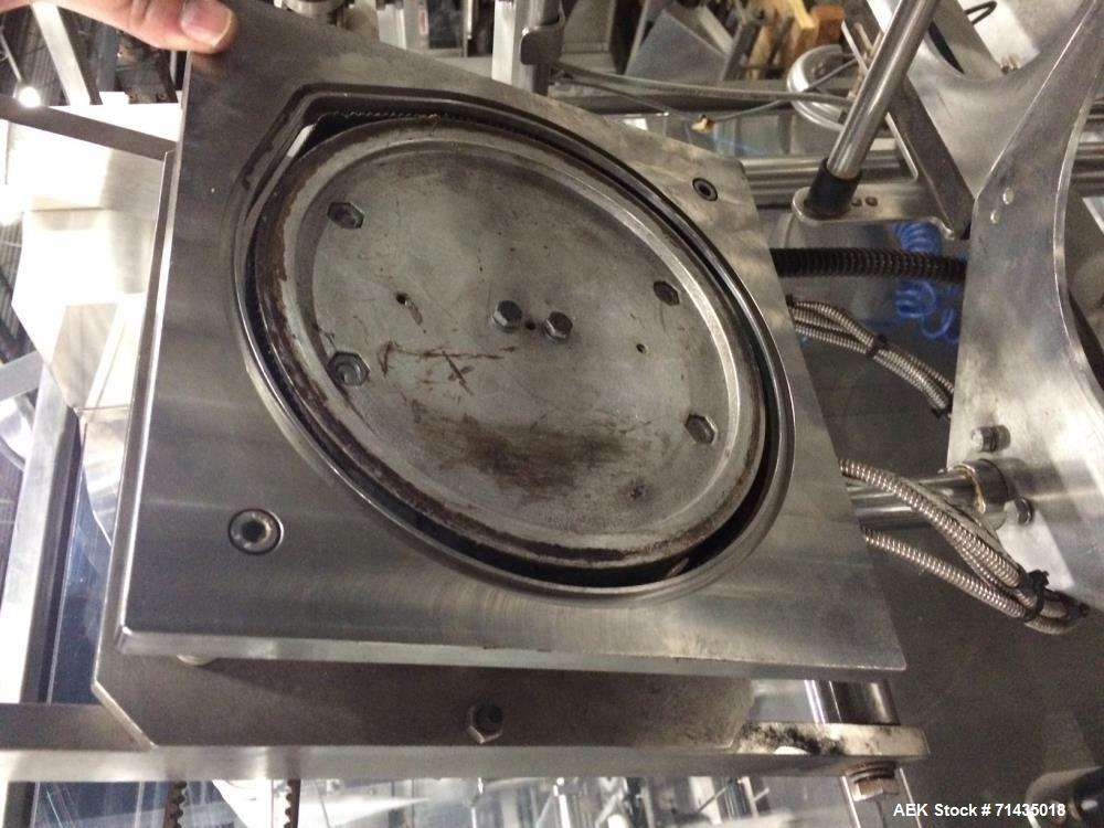 Used Pack Line Model PXG-1 Inline Cup Filler and Lidder