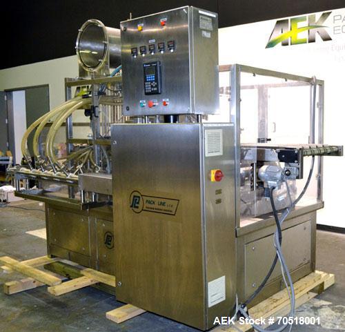 Used Pack Line PXM-5 Cup Filling and Sealing Machine. Unit is a five lane system with speeds rated from 30 to 50 cycles per minute (depending on product and cup size). Currently set up for 3" diamete...