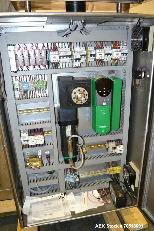 Used Pack Line PXM-5 Cup Filling and Sealing Machine. Unit is a five lane system with speeds rated from 30 to 50 cycles per minute (depending on product and cup size). Currently set up for 3" diamete...