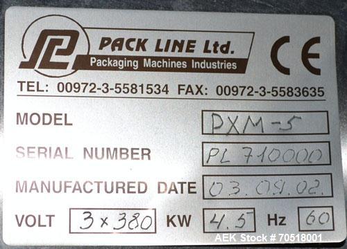 Used Pack Line PXM-5 Cup Filling and Sealing Machine. Unit is a five lane system with speeds rated from 30 to 50 cycles per minute (depending on product and cup size). Currently set up for 3" diamete...