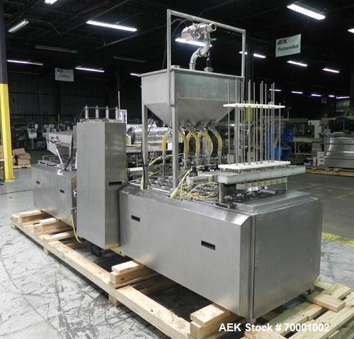 Used Pryor Packaging 4 Lane Inline Cup Filler