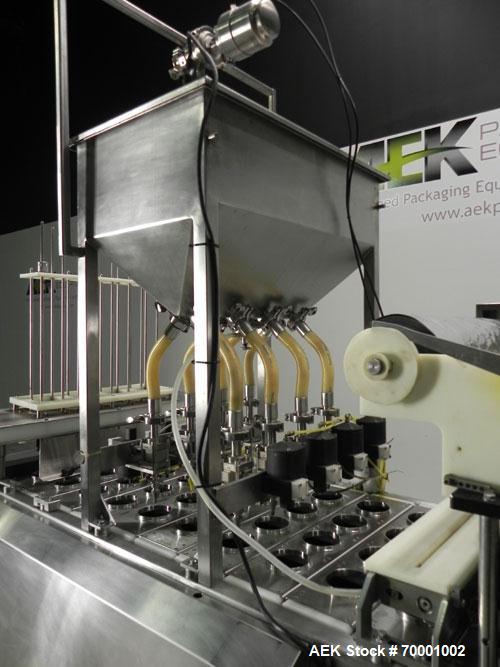 Used Pryor Packaging 4 Lane Inline Cup Filler