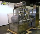 Used Pack Line PXM-5 Cup Filling and Sealing Machine. Unit is a five lane system with speeds rated from 30 to 50 cycles per minute (depending on product and cup size). Currently set up for 3