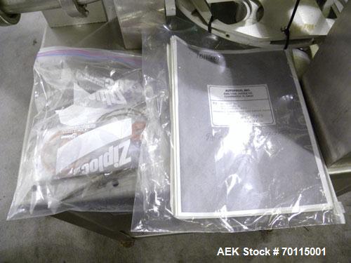 Used Autoprod (Oystar) Model 2000 Fil-N-Seal Rotary Cup Filler and Heat Sealer. Filler for thin liquids only water like product. Capable of speeds up to 60 cpm. Cup size range: diameter 1" to 3.5" or...