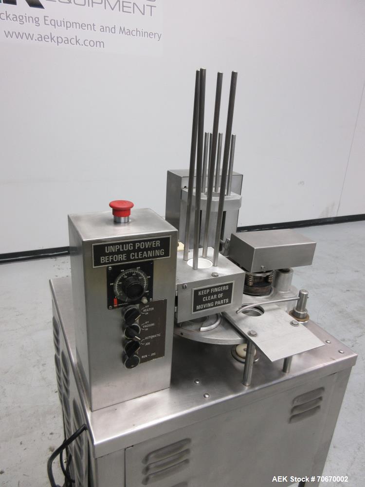 Used Autoprod (Oystar) Model 2000 Fil-N-Seal Rotary Cup Filler and Heat Sealer
