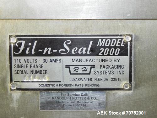 Used Autoprod (Oystar) Model 2000 Fil-N-Seal Rotary Cup Filler and Heat Sealer