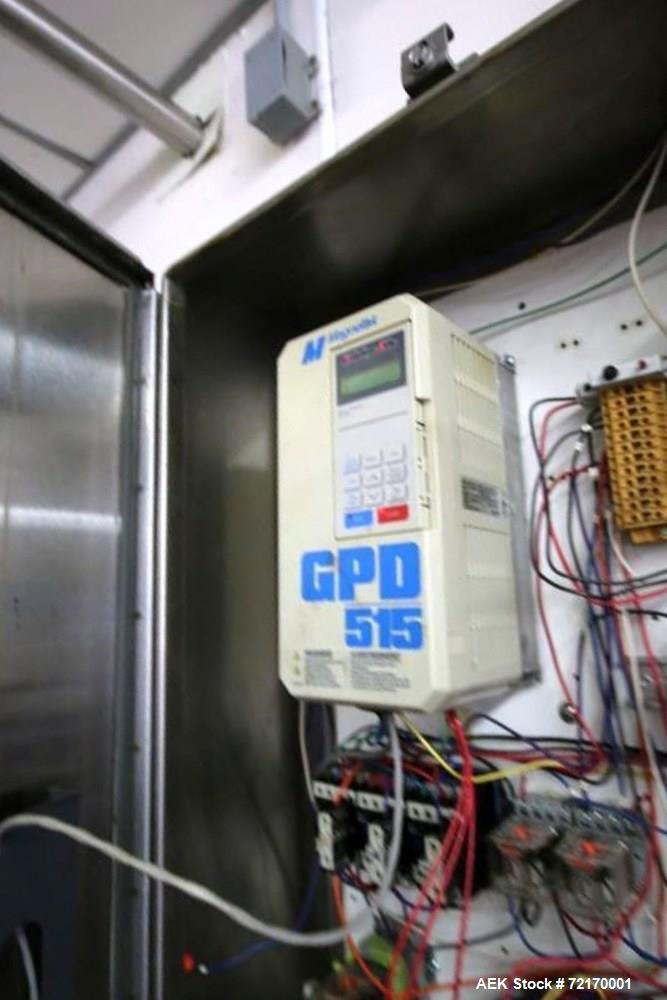 Used Federal 18-Valve Rotary Filler, with 5-Station Rotary Capper, with Stand Alone Capping Feed System, Mounted on Stainless Steel Frame, Overall Filler Dims.: Aprox. 79" L x 51" W x 91" H, Overall ...