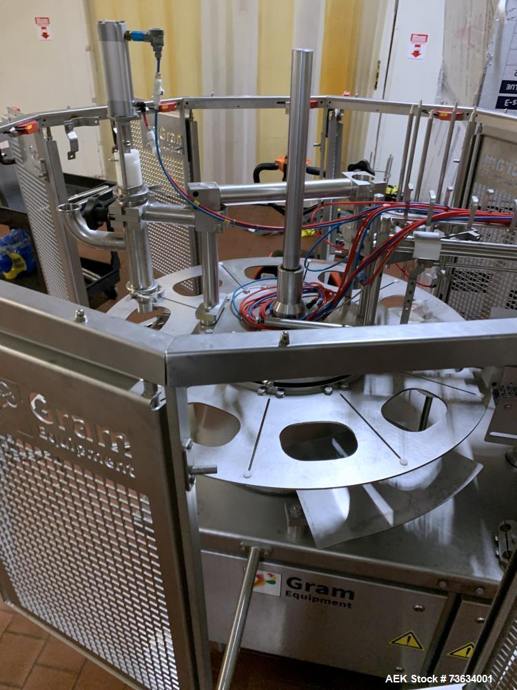 Used GRAM RUF 267 Rotary Ice Cream Cup Filler – 10 Station High-Speed Dairy Packaging System