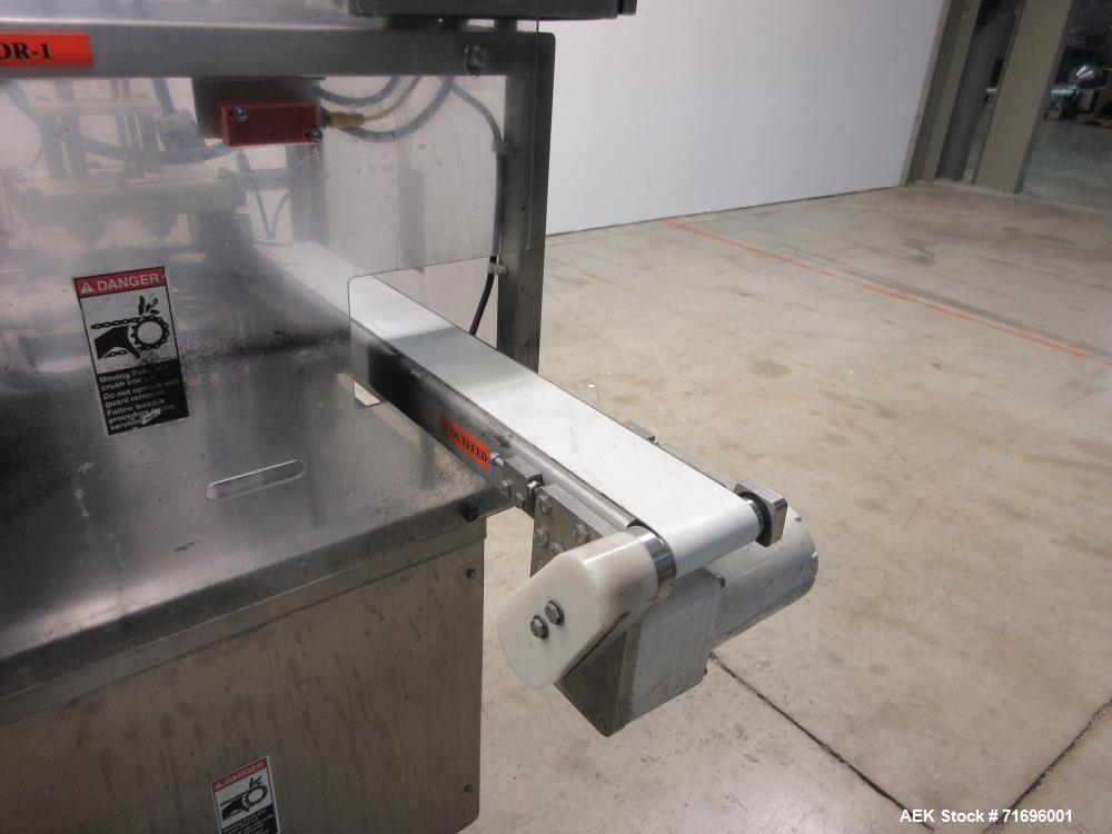 Used Modern Packaging Inc. Model SR-8DC Rotary Cup Filler/Sealer