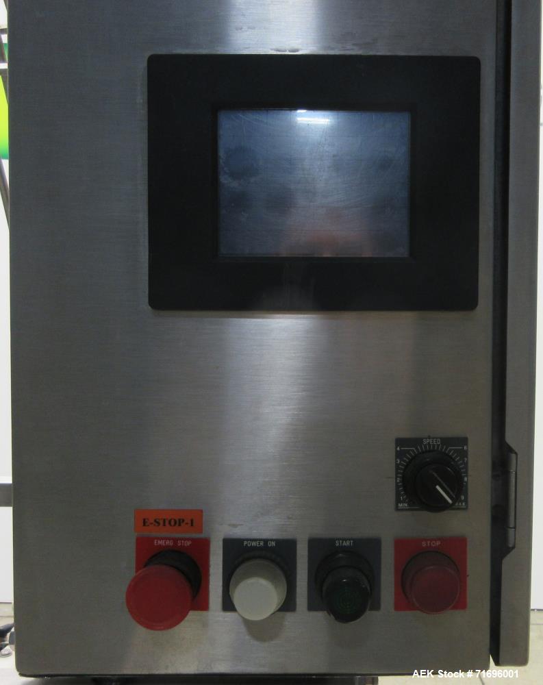 Used Modern Packaging Inc. Model SR-8DC Rotary Cup Filler/Sealer