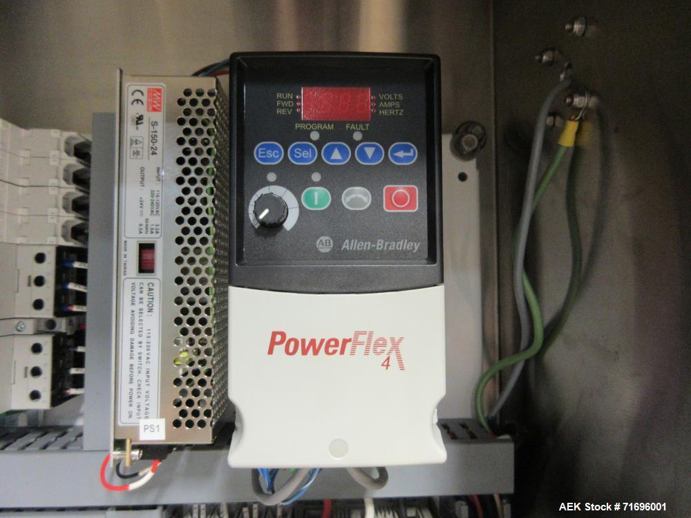 Used Modern Packaging Inc. Model SR-8DC Rotary Cup Filler/Sealer