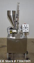 Used- World Cup Rotary Cup Filling Machine, Model #8-12. 8 Stations. Hopper capacity 2.5 Gallons, 11.25" diameter. Originall...