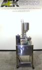Used Autoprod (Oystar) Model 2000 Fil-N-Seal Rotary Cup Filler and Heat Sealer. Filler for thin liquids only water like product. Capable of speeds up to 60 cpm. Cup size range: diameter 1