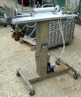 Used Autoprod Cup Filler, Model RO-A3, 8 station, stainless steel. Currently set up for 4-1/4