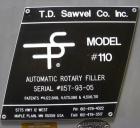 Used T.D Sawvel Automatic Rotary Cup/Tub Filler, Model 110