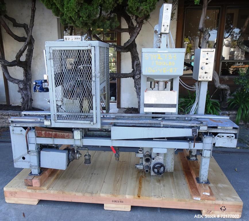 Used- O'Brien Industrial Pail Filler with Crimping Mechanism.