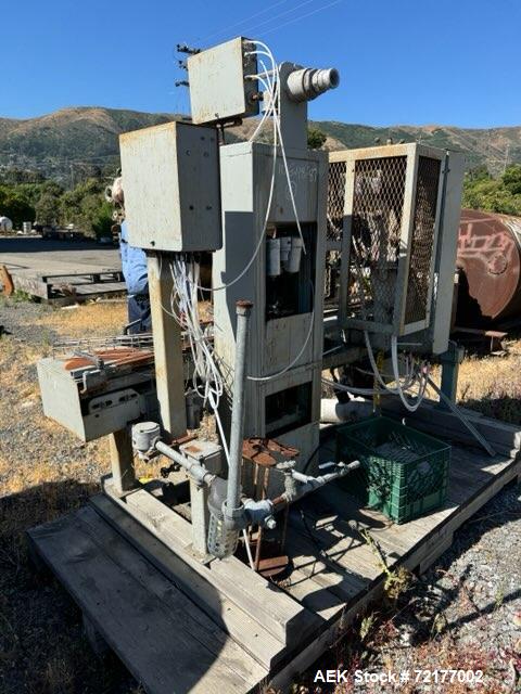 Used- O'Brien Industrial Pail Filler with Crimping Mechanism.