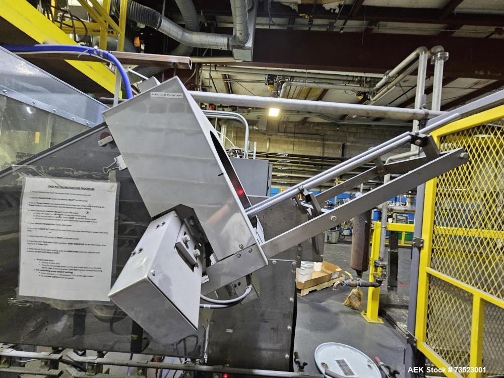 Ideal Pase (Massman) Automatic Pail Filling Line – Model APT, 1–5 Gallon, Nitrogen Purge, PLC Controls (Used)