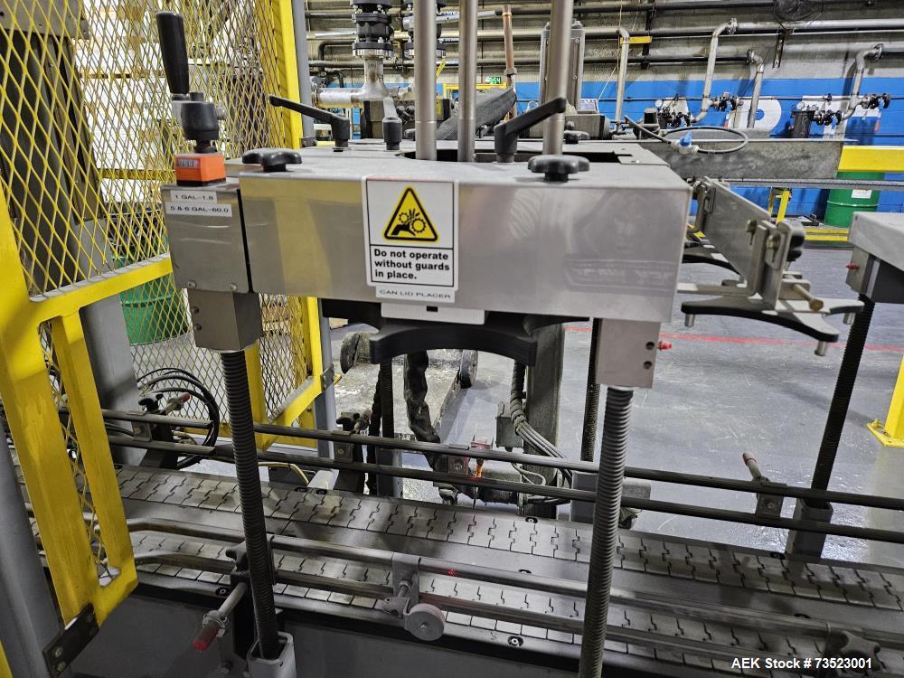 Ideal Pase (Massman) Automatic Pail Filling Line – Model APT, 1–5 Gallon, Nitrogen Purge, PLC Controls (Used)