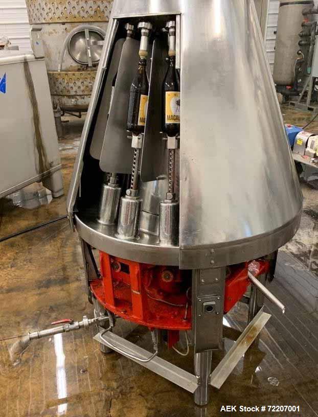 Used Seitz Tirax 12 Head Semi-Automatic Counter Pressure Filler