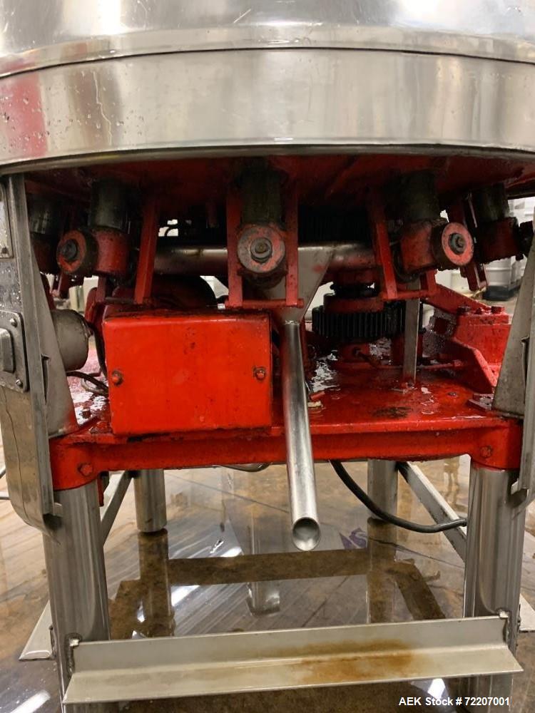 Used Seitz Tirax 12 Head Semi-Automatic Counter Pressure Filler