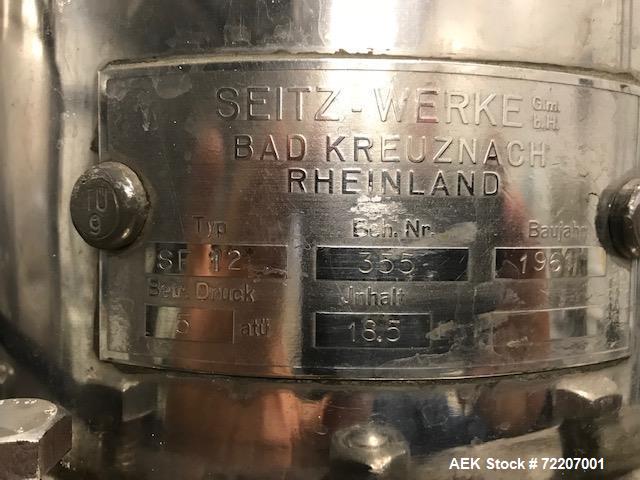 Used Seitz Tirax 12 Head Semi-Automatic Counter Pressure Filler