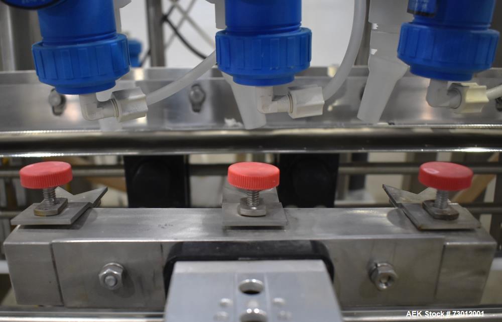 Used EPAK Inline Automatic Filler - 3 Heads, Pressure Gravity System