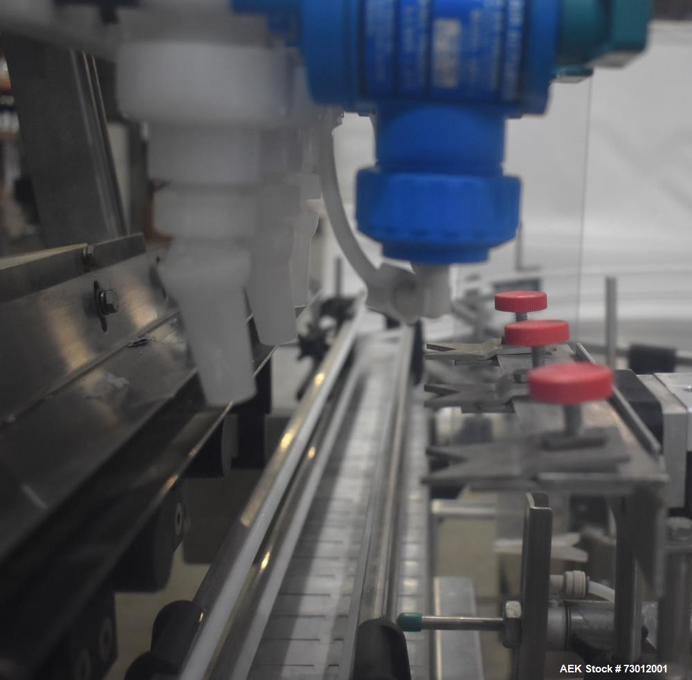 Used EPAK Inline Automatic Filler - 3 Heads, Pressure Gravity System