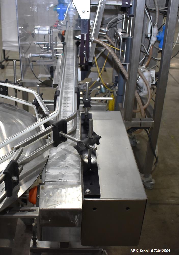 Used EPAK Inline Automatic Filler - 3 Heads, Pressure Gravity System