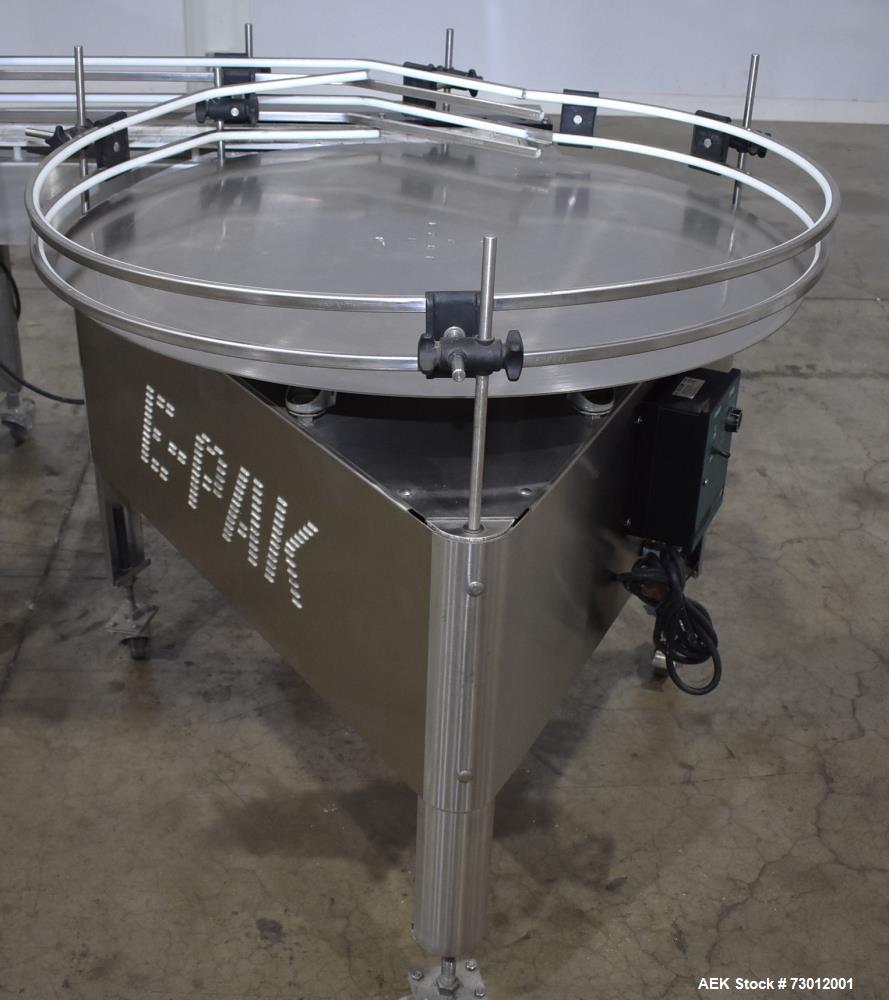 Used EPAK Inline Automatic Filler - 3 Heads, Pressure Gravity System