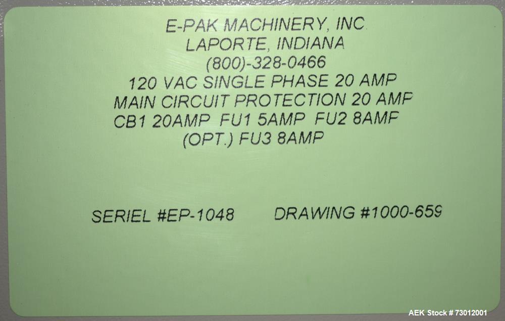 EPAK Inline Programmable Automatic Pressure Gravity 3 Head Expandable Filler. Ca
