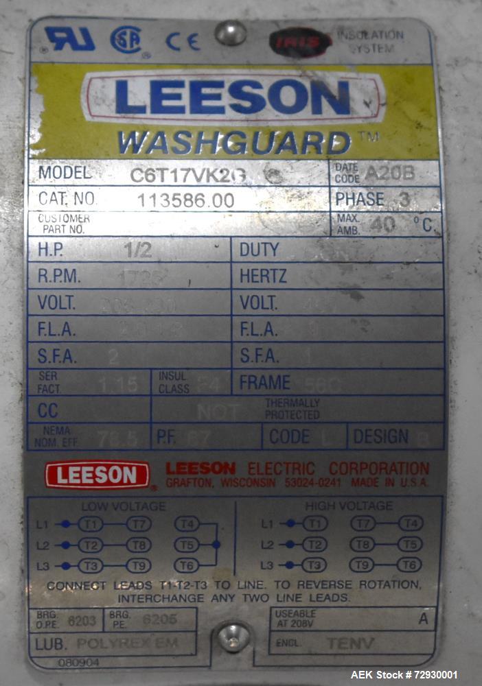 Used Accutek APOF Series Automatic Pressure 6 Head Overflow Filler, Model APOF-6. (6) Stainless steel nozzles, 4.5" x 5/8" diameter. Filling speed of up to 60 CPM. Viscosity range of 2,000 cps (Centi...