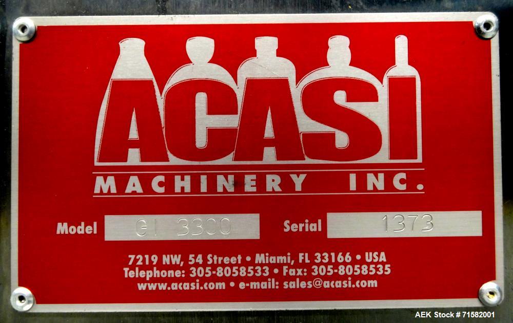 Used ACASI Model GI 3300 Expandable Pressure Overflow Bottle Filler