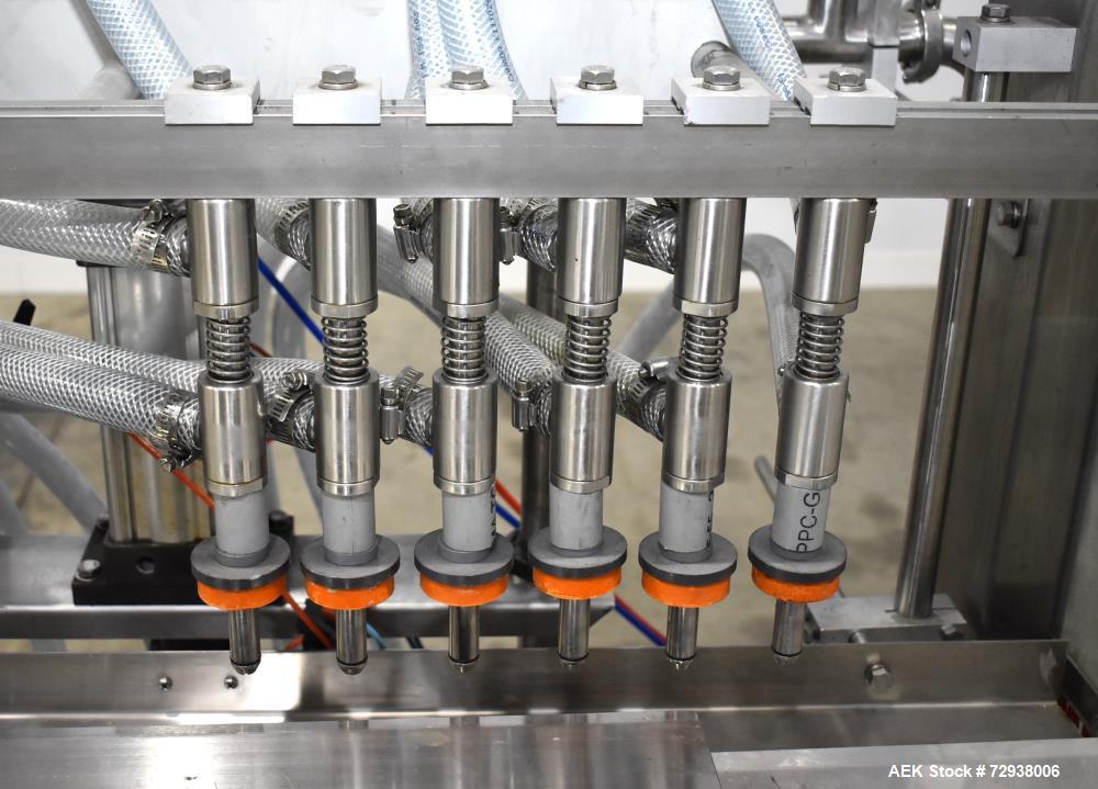 Accutek APOF Automatic Six Head Pressure Overflow Filler
