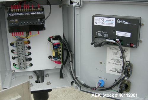 Used Accutek Auto Pinch 25 Automatic 6 Head Timed Flow Volumetric Filling Machine. Capable of speeds up to 60 BPM. Has pneumatic cylinder pin indexing, heavy duty design, 10' long 4-1/2"wide delrin T...