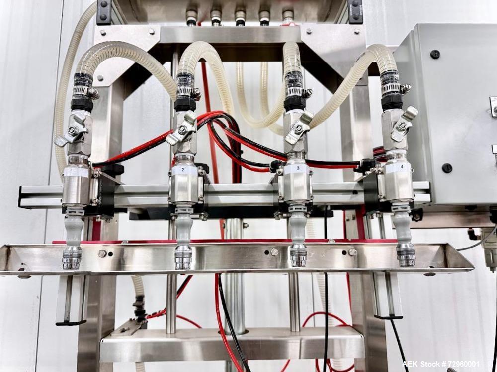 Used Apex Filling Systems 4 Head Gravity Filler
