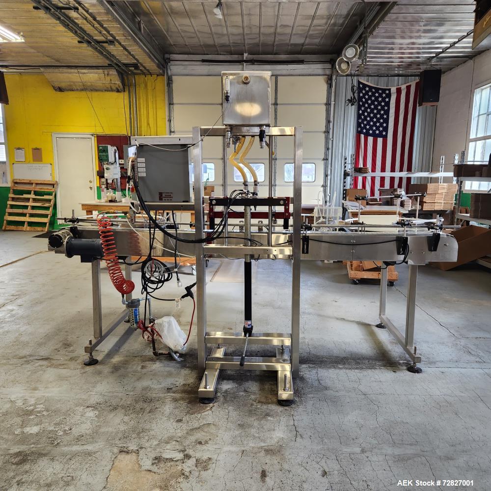 Used Chadam Automatic 2 Head Gravity Overflow Filler