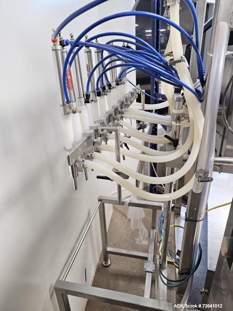 Used E-Pak 16 Head Automatic Inline Liquid Filler Microprocessor Controlled