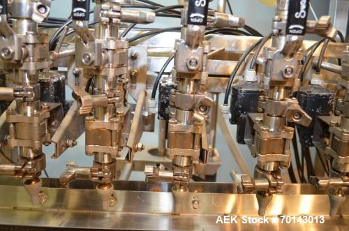 Used ELF Model TG8 10-Head Inline Pressure Gravity Filler