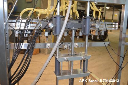 Used ELF Model TG8 10-Head Inline Pressure Gravity Filler