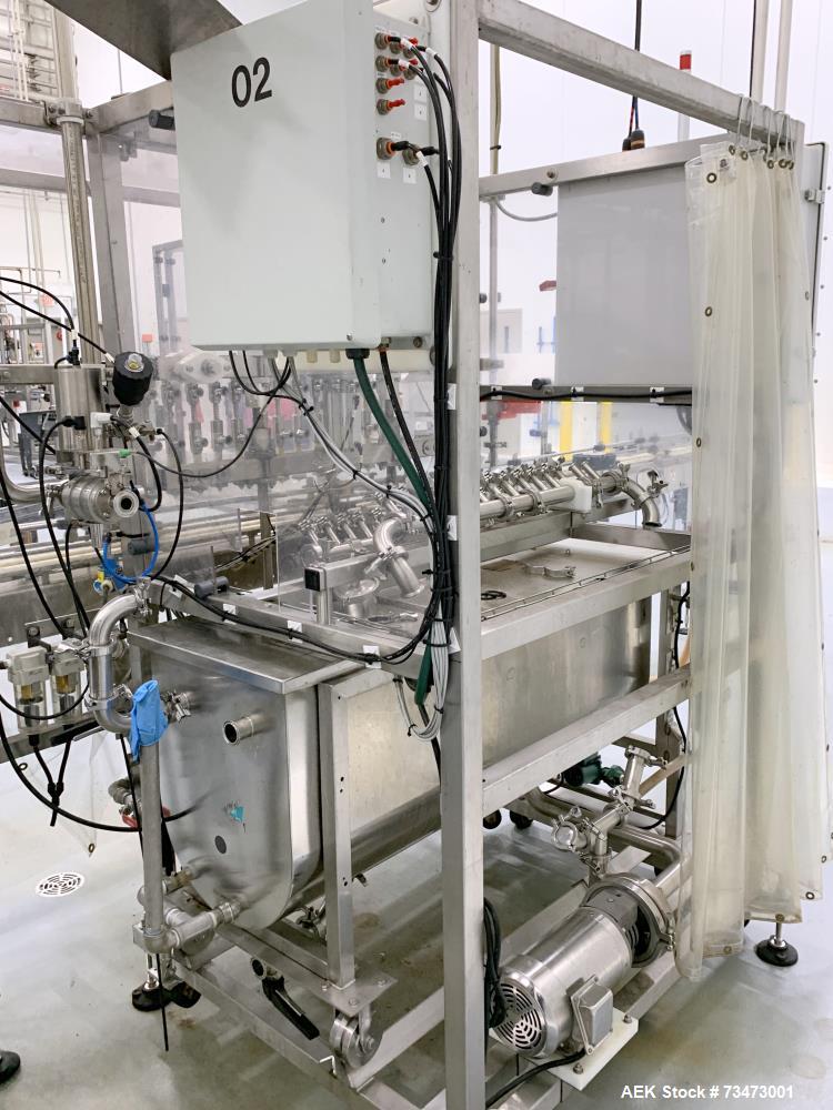 Used Inline Filling Systems 14-Head Automatic Inline Pressure Filler