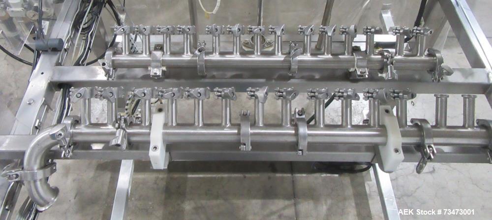 Used Inline Filling Systems 14-Head Automatic Inline Pressure Filler