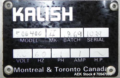 Used Kalish Model 500012 Electronic Time Pressure Gravity Filler