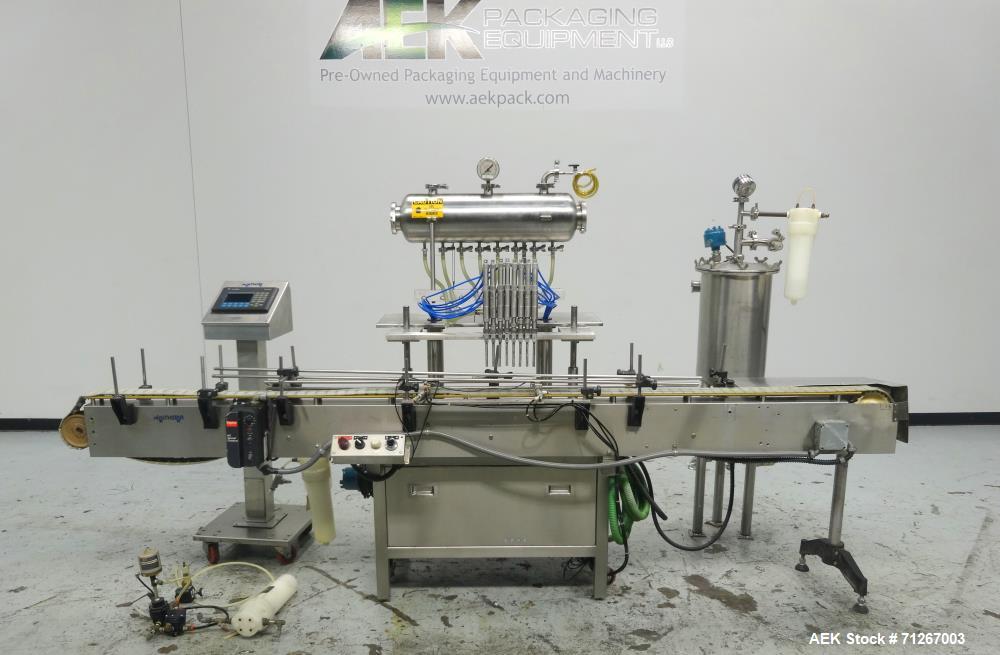 Used Healthstar Stainless Steel Inline Pressure-Gravity Filler