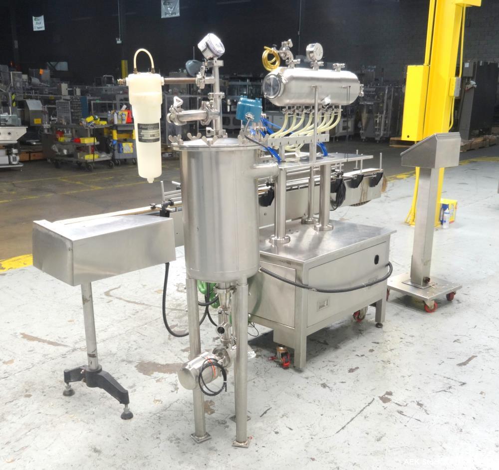 Used Healthstar Stainless Steel Inline Pressure-Gravity Filler