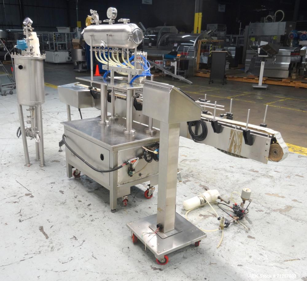 Used Healthstar Stainless Steel Inline Pressure-Gravity Filler