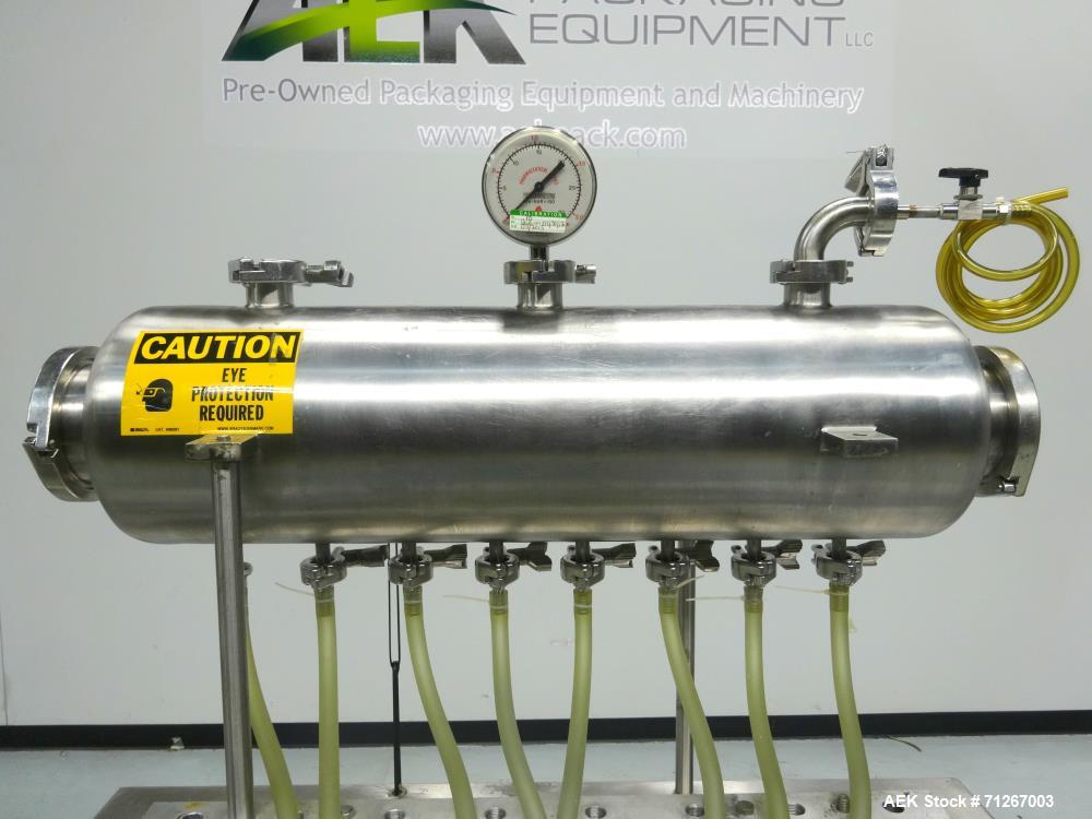 Used Healthstar Stainless Steel Inline Pressure-Gravity Filler