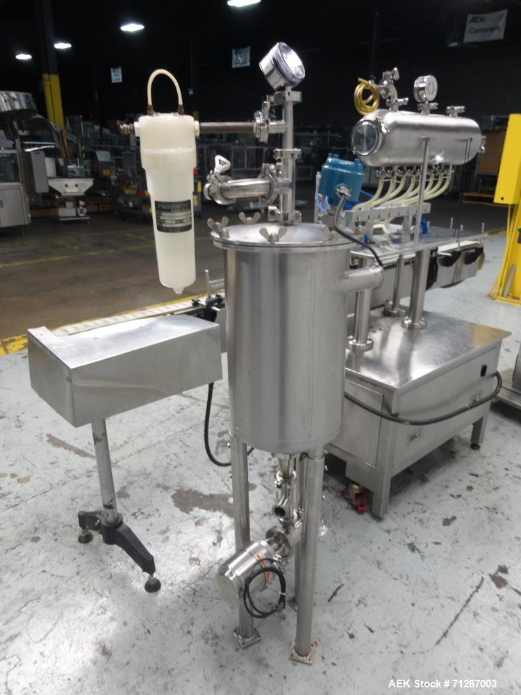 Used Healthstar Stainless Steel Inline Pressure-Gravity Filler