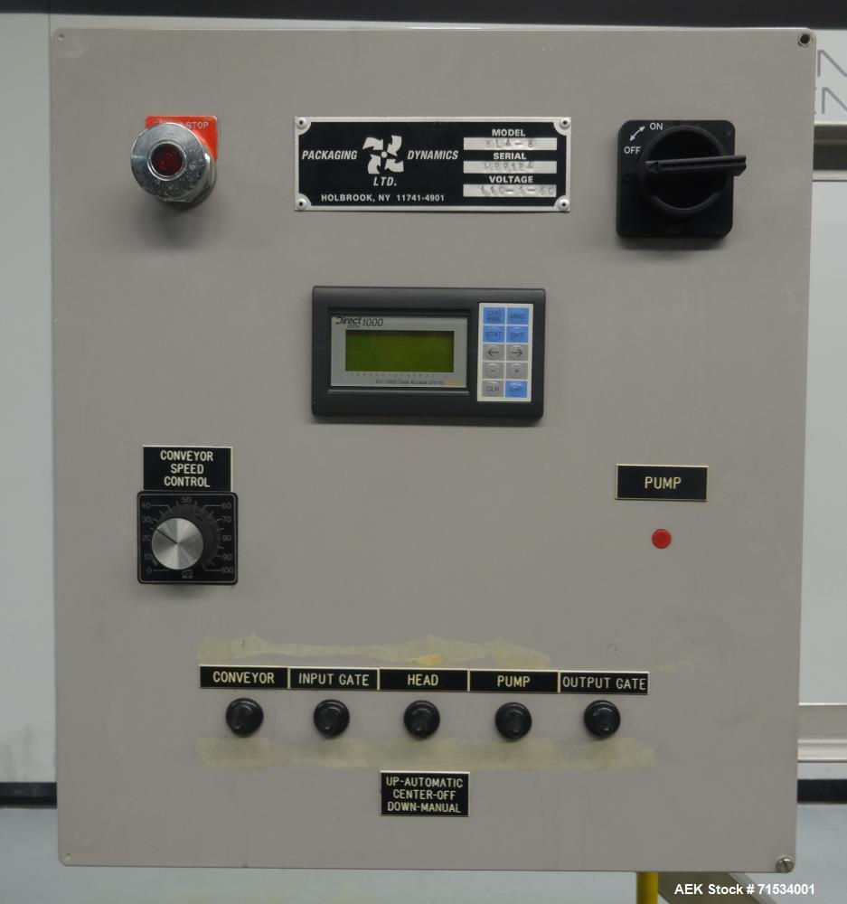 Used Packaging Dynamics Model SLA-8 Inline 8 Head Filler